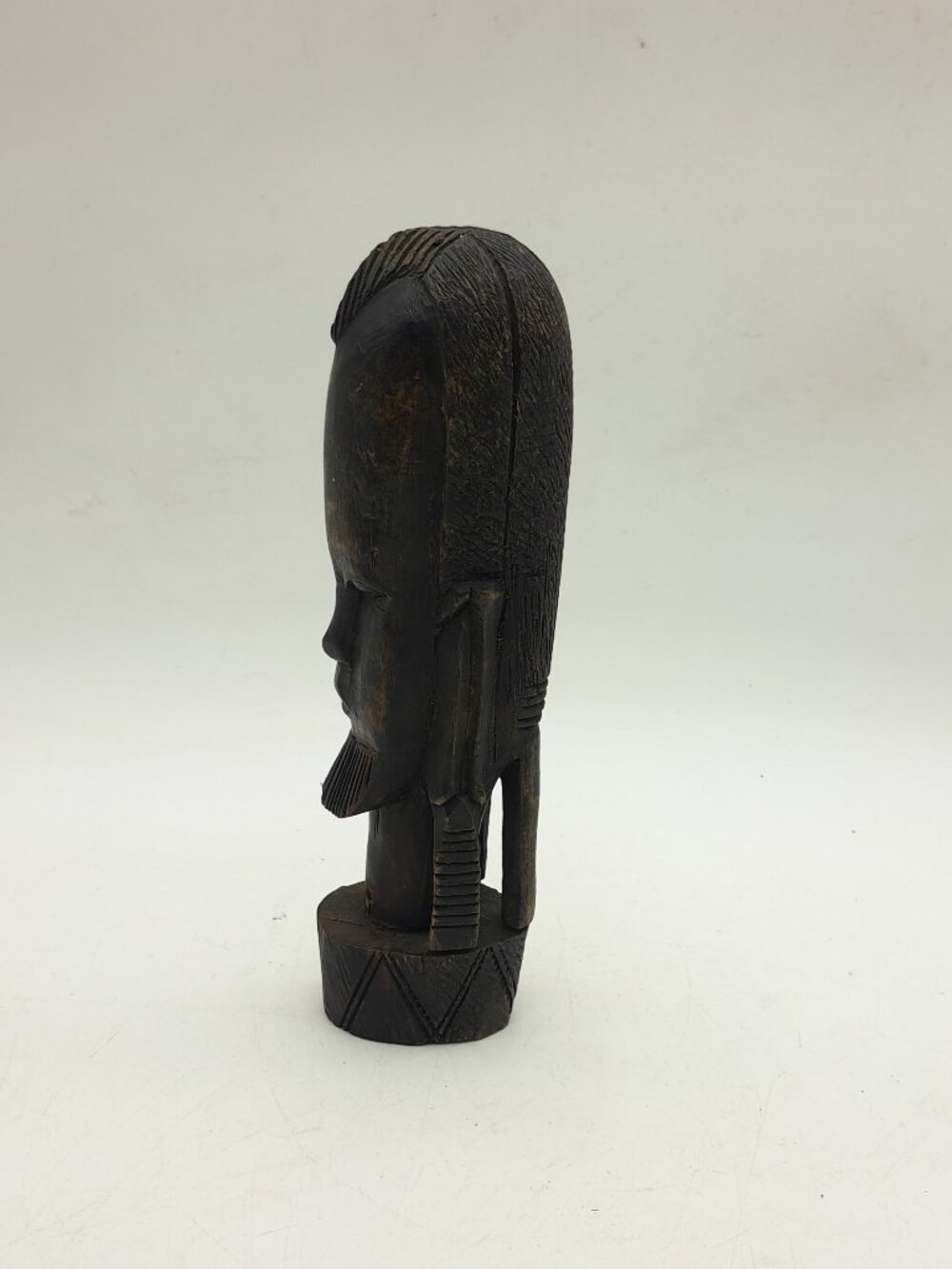 Kenyan Hardwood Statue of Man By Besmo